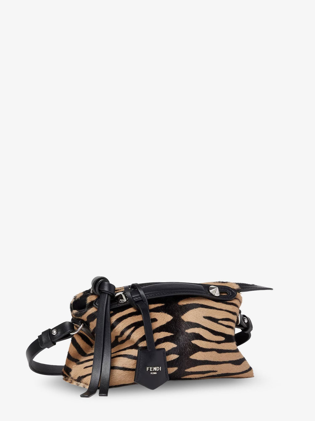 Boston handbag with tiger print in pony skin 3