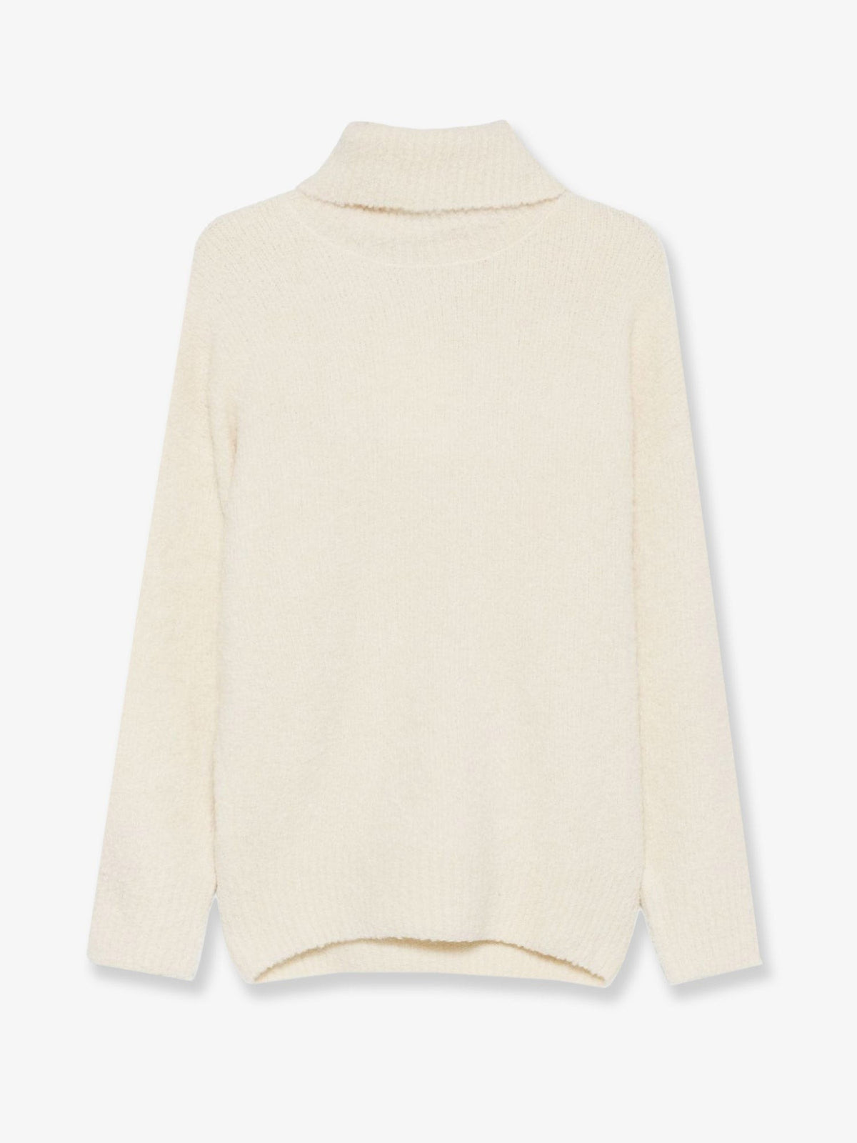 Bouclé alpaca blend turtleneck
