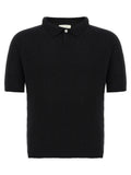 Bouclé cotton polo shirt