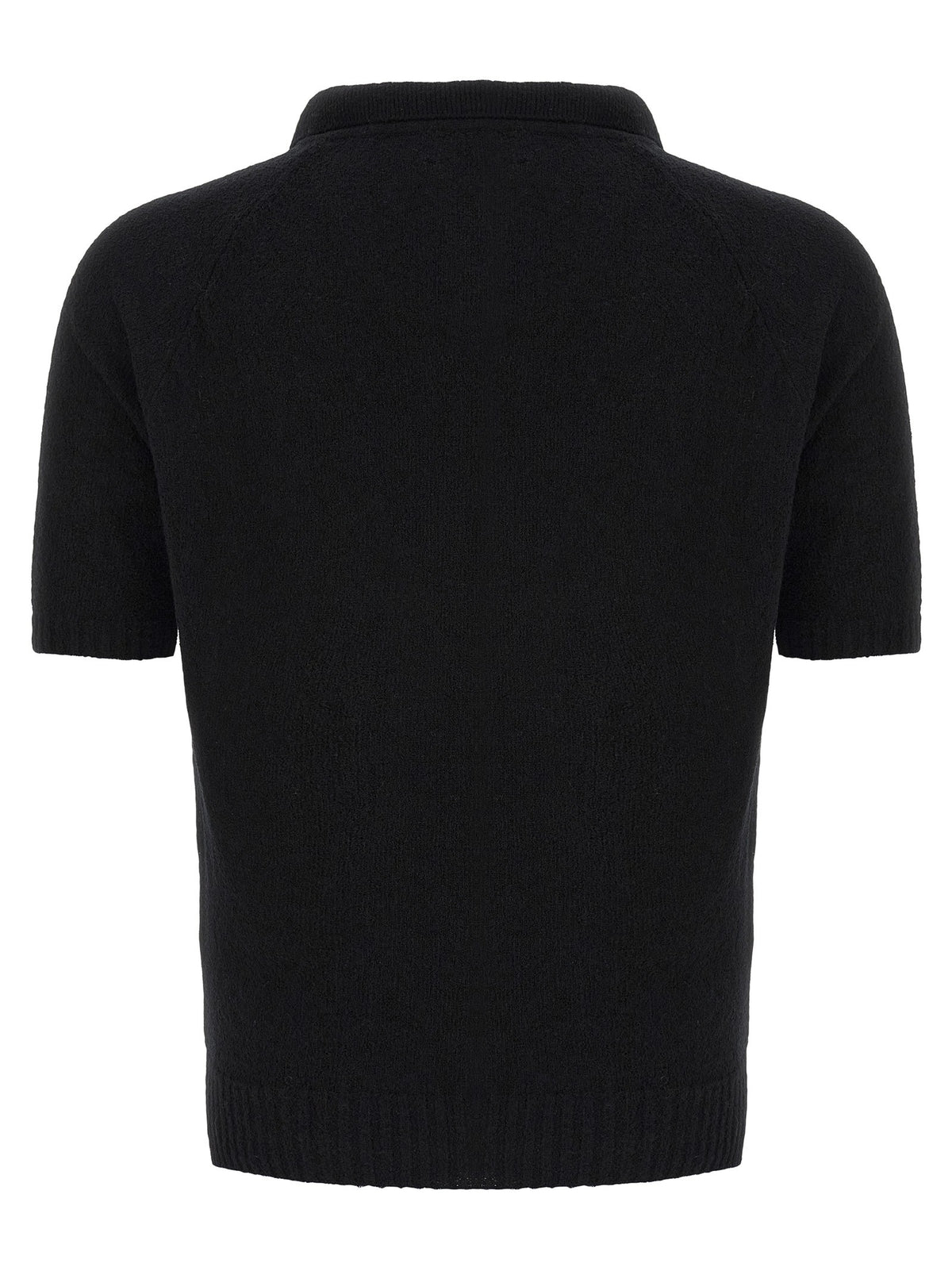 Bouclé cotton polo shirt 2