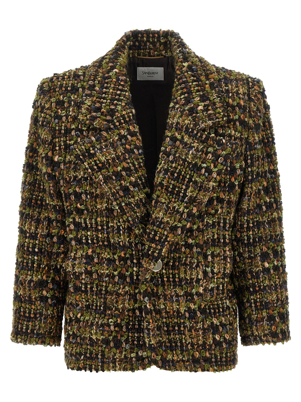 Bouclé tweed blazer
