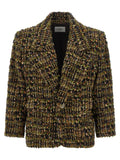 Bouclé tweed blazer