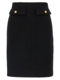 Bouclé wool skirt