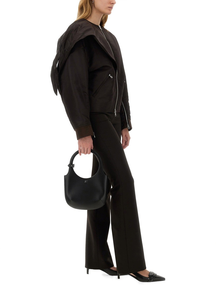 BOW NECK BOMBER JACKET 2