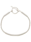 BRACCIALE CON CATENA A SPIGA E TUBO
