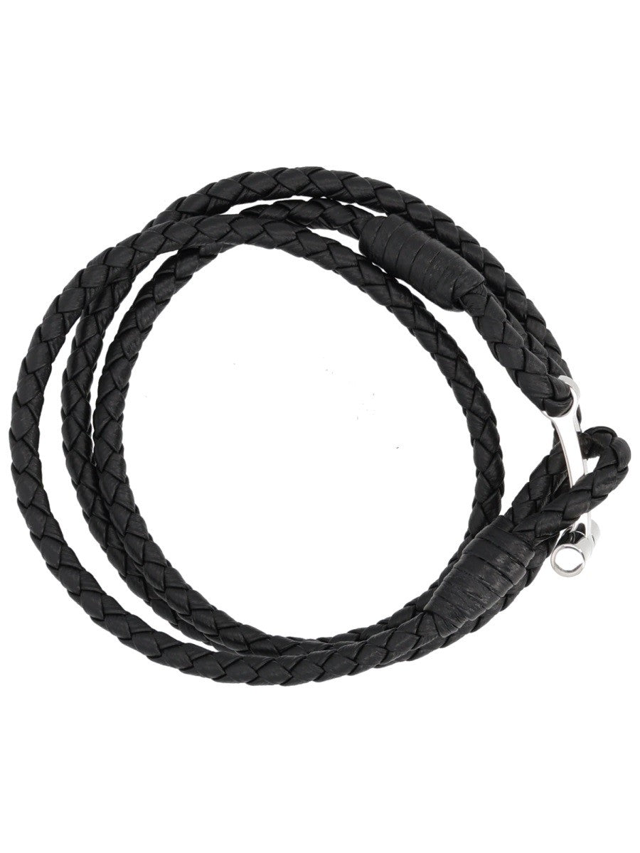 BRACCIALE IN PELLE INTRECCIATA 3