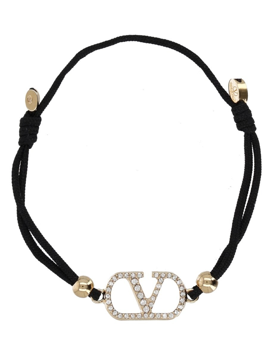BRACCIALE "VLOGO SIGNATURE" CON STRASS