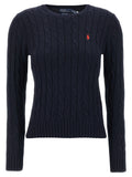 Braided cotton sweater