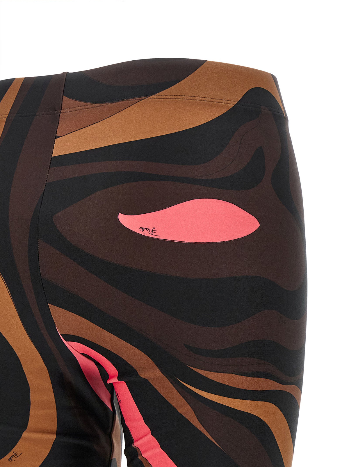 Brown 'Marmo' leggings 4