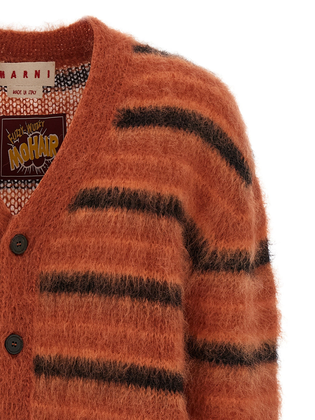 Brushed striped cardigan 3