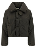 Bubble collar cropped down jacket
