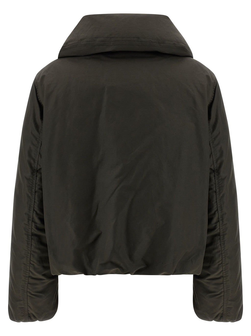 Bubble collar cropped down jacket 2
