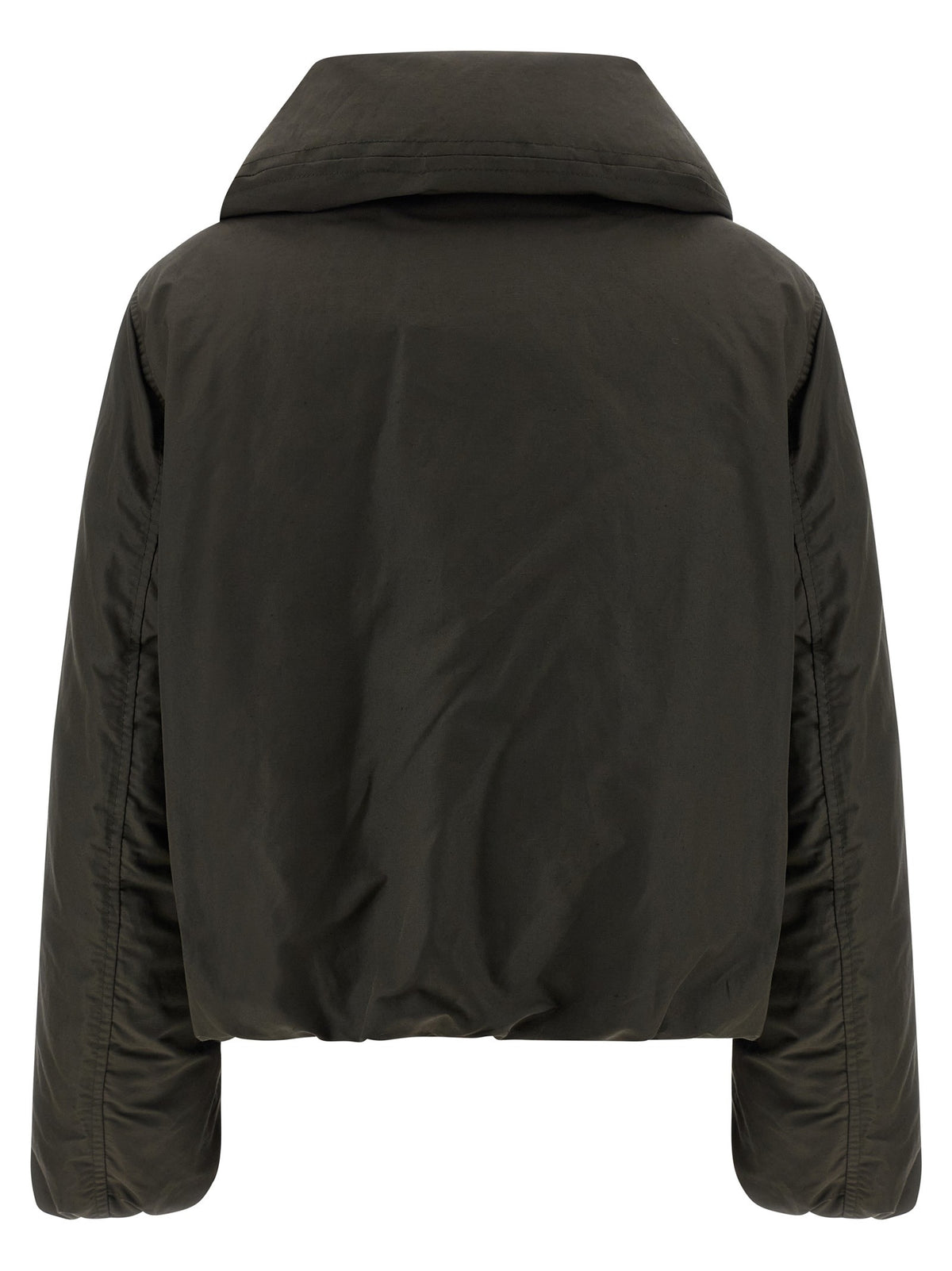 Bubble collar cropped down jacket 2