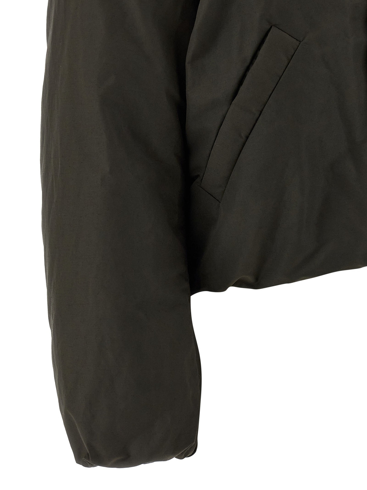Bubble collar cropped down jacket 4