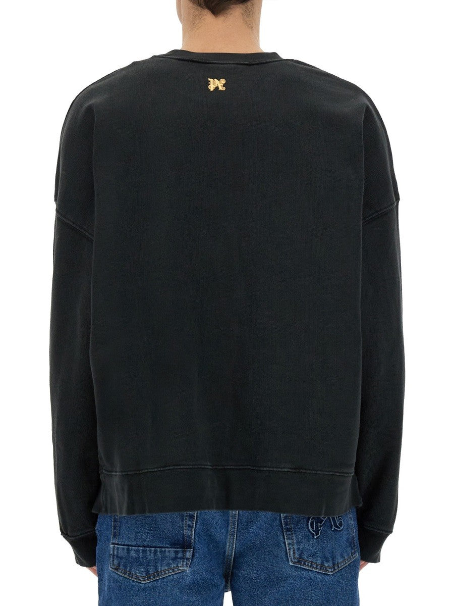 "BURNING MONOGRAM" PRINT SWEATSHIRT 3