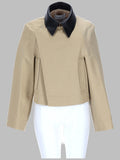 CABAN CROPPED IN COTONE E LANA