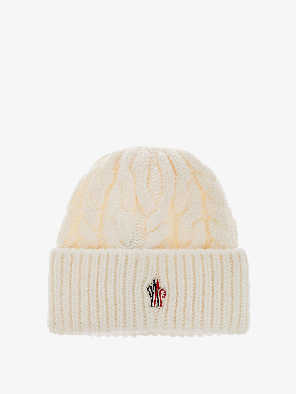 Cable-knit wool-blend hat