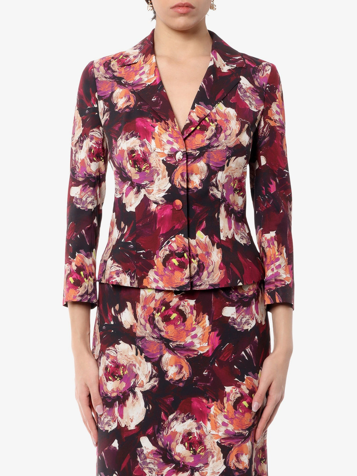 Cady blazer with peonie flower print 3