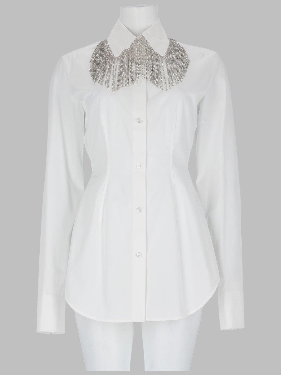 CAMICIA CON COLLETTO GIOIELLO