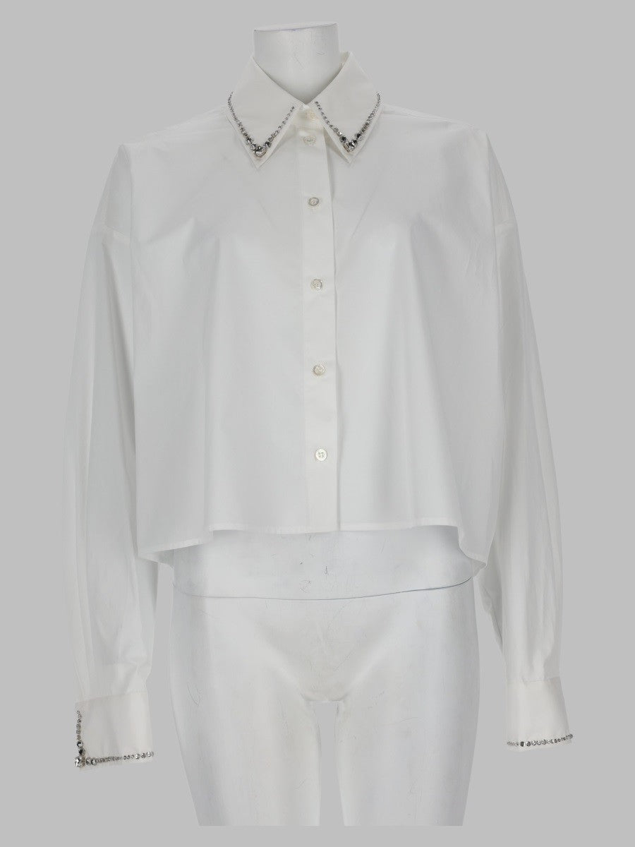 Camicia Cropped in Popeline
