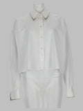 Camicia Cropped in Popeline