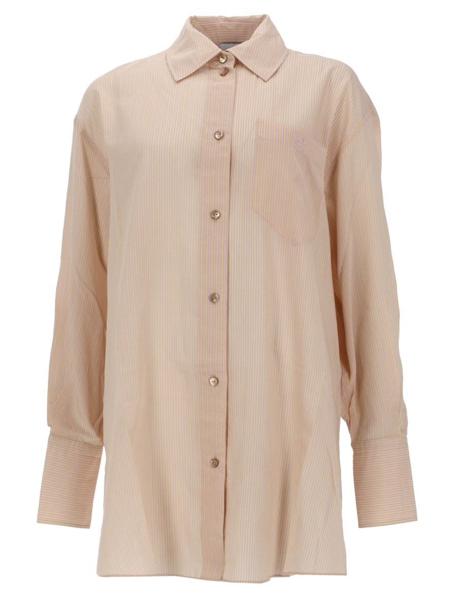 CAMICIA DA SPIAGGIA IN MISTO SETA