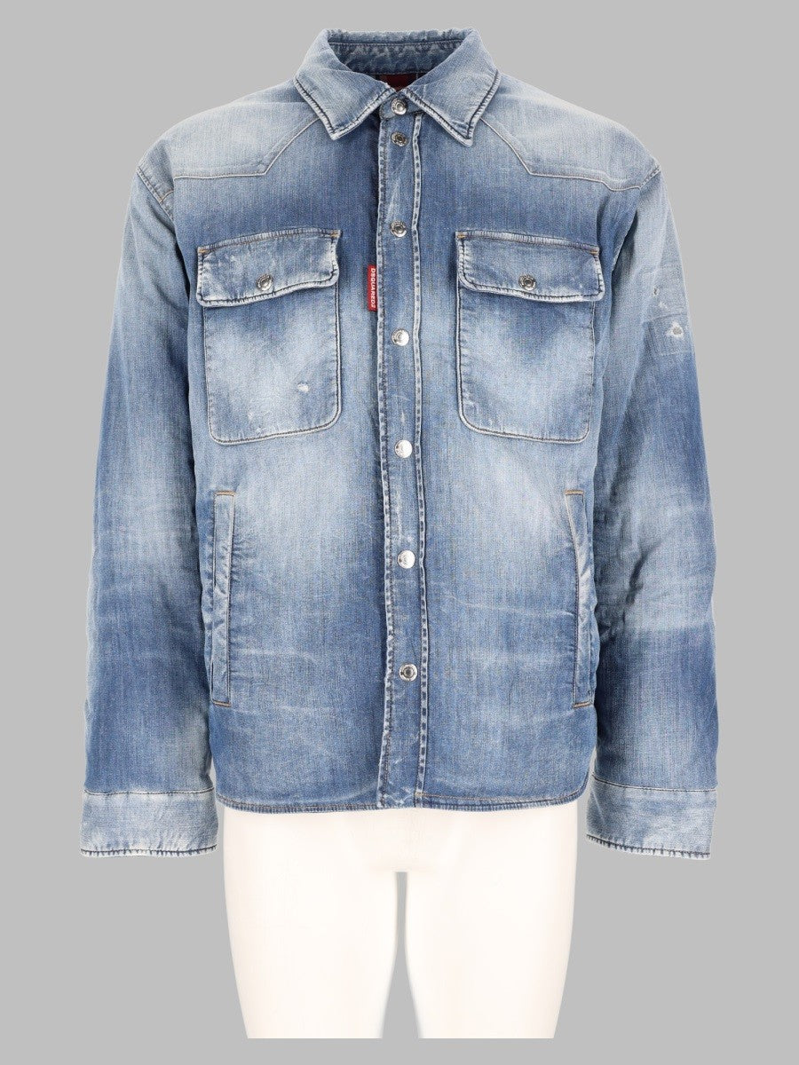 Camicia In Denim “Medium Perfecto Puffy”