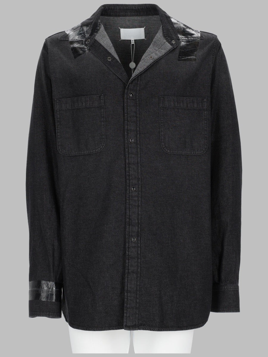 CAMICIA IN DENIM TAPED