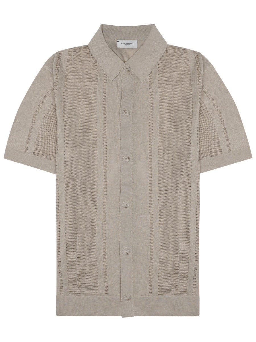 CAMICIA IN MAGLIA DI SETA E COTONE