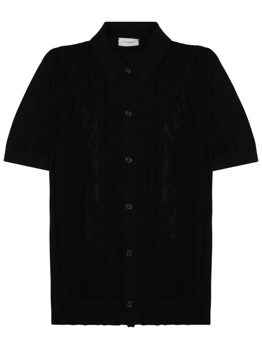 CAMICIA IN MAGLIA DI SETA E COTONE