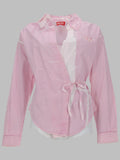 CAMICIA IN POPELINE AVVOLGENTE