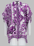 CAMICIA IN TWILL STAMPA MAIOLICA