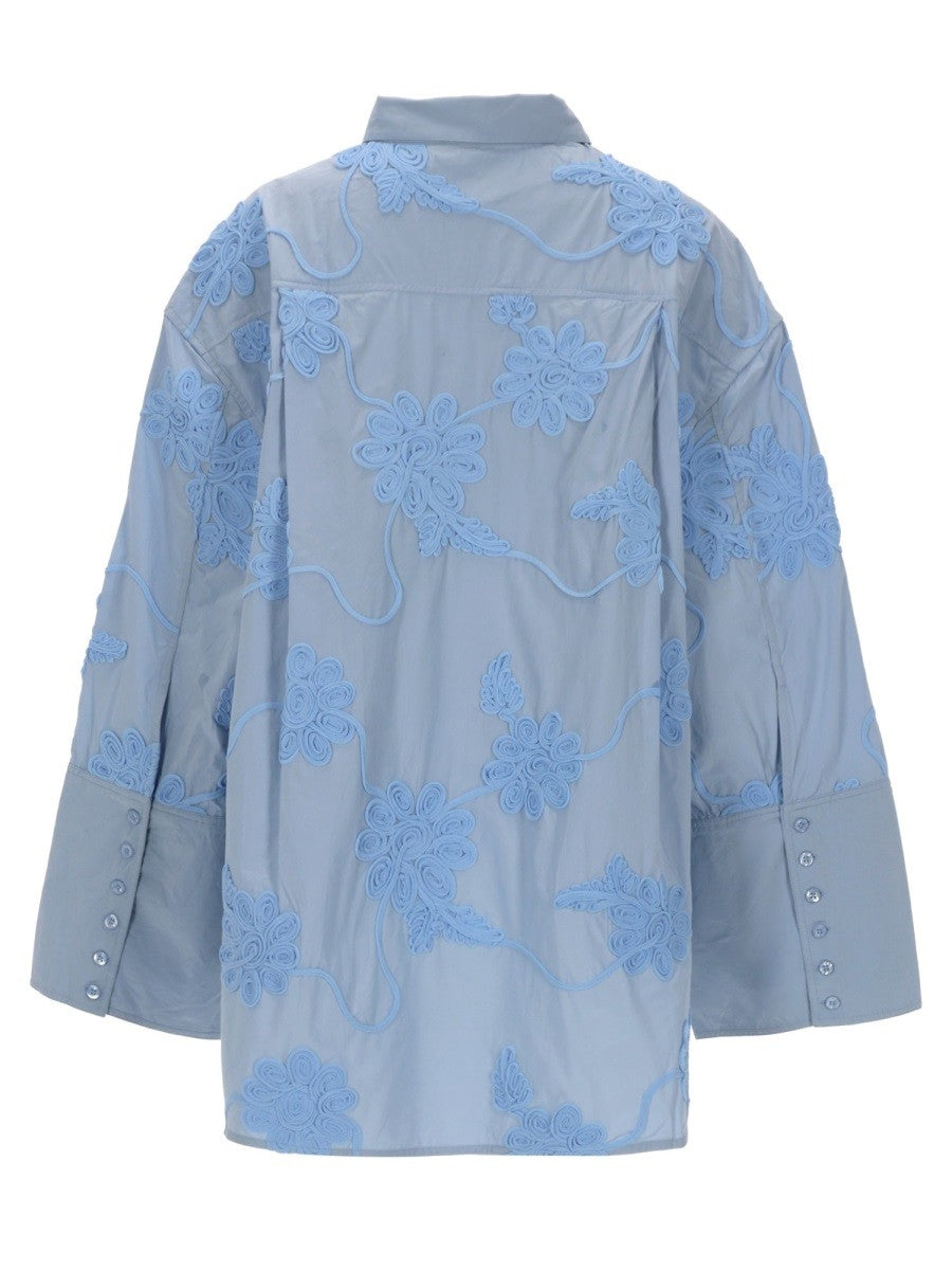 CAMICIA OVERSIZE CON DETTOGLIO FLOREALE 2