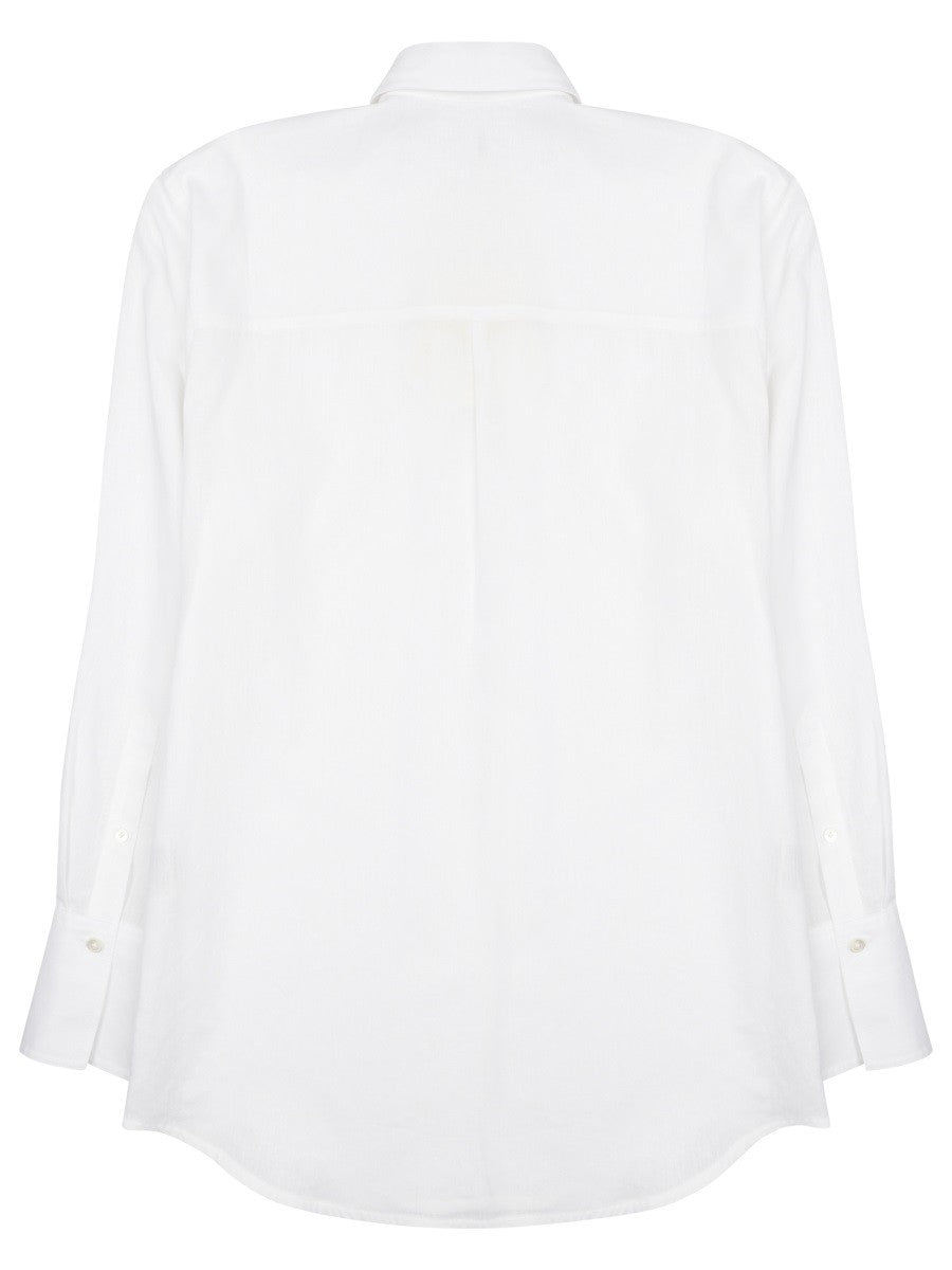 CAMICIA OVERSIZE IN COTONE E LINO 2