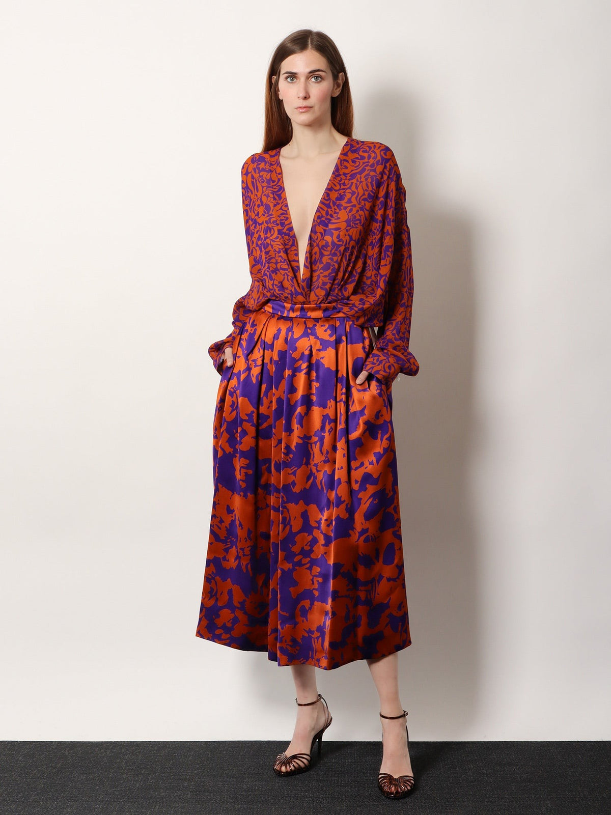 Camiel cotton shirt with multicolor print 2