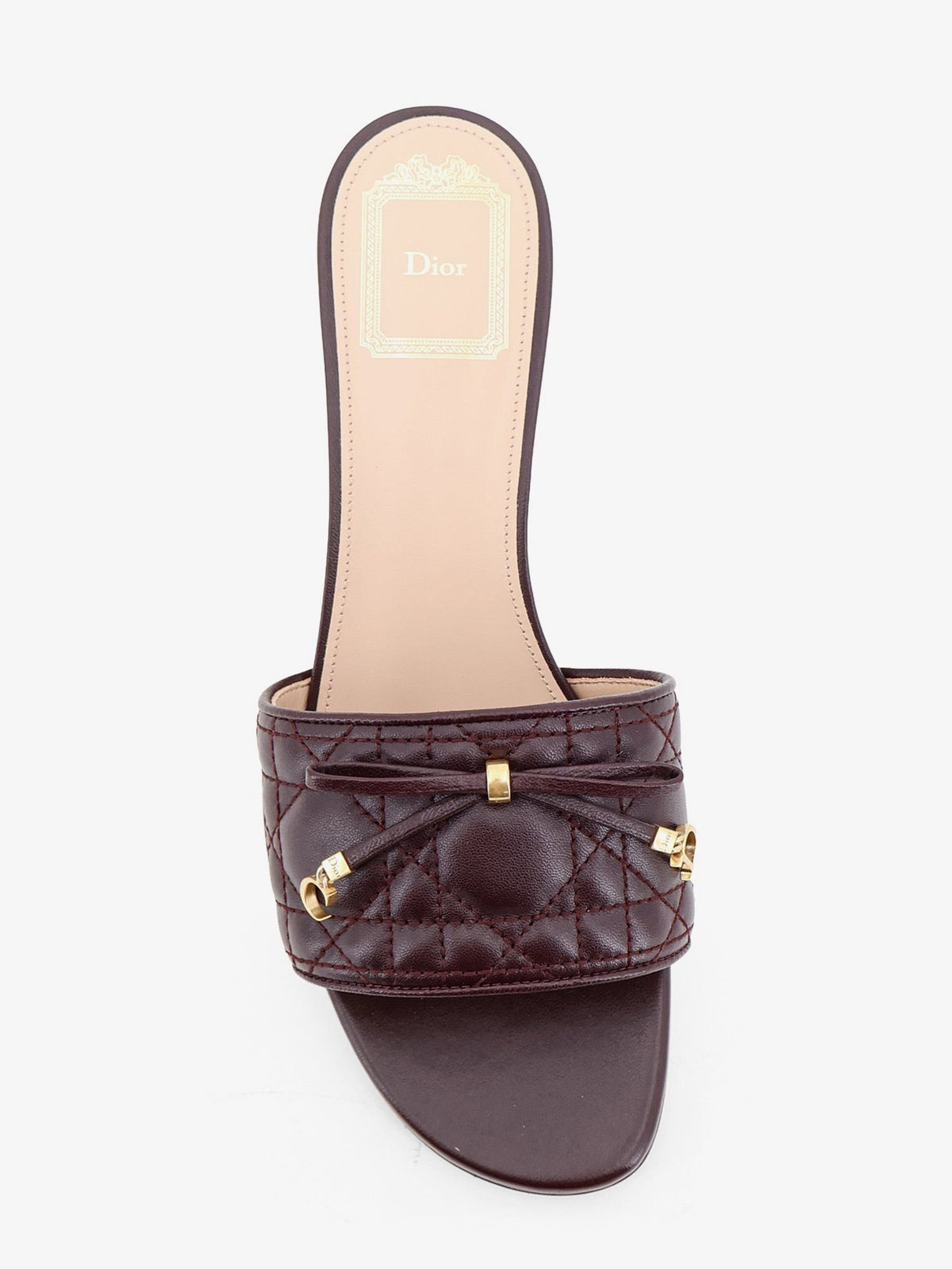 Cannage sandal with lambskin heel 4