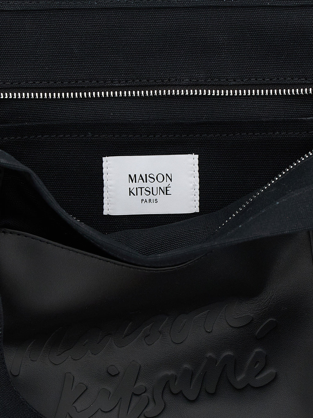 Canvas and large leather shopping bag 4