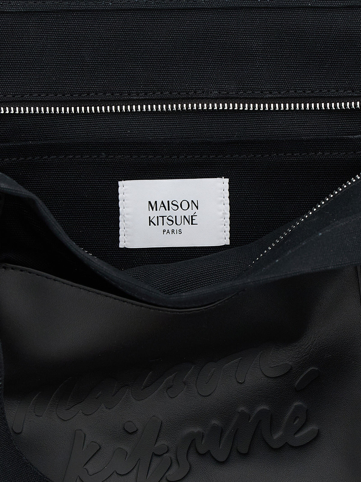 Canvas and large leather shopping bag 4