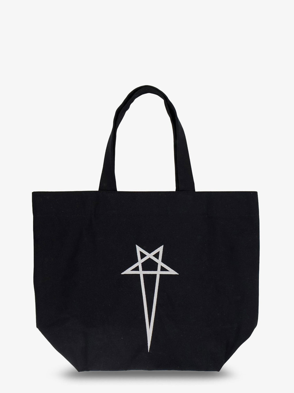 Canvas handbag with front logo