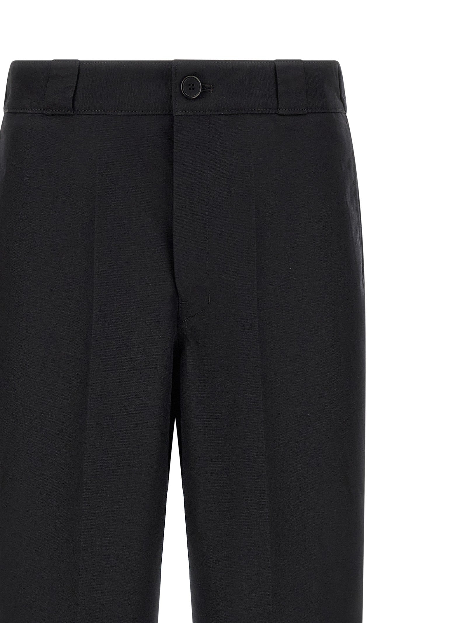 Canvas pants with pleat 3