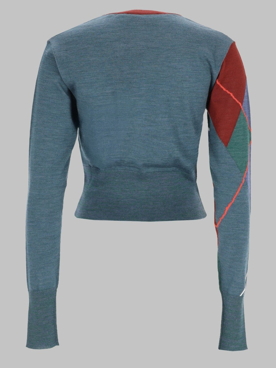 CARDIGAN "ARGYLE" CROPPED 2