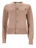 Cardigan In Lana Con Logo
