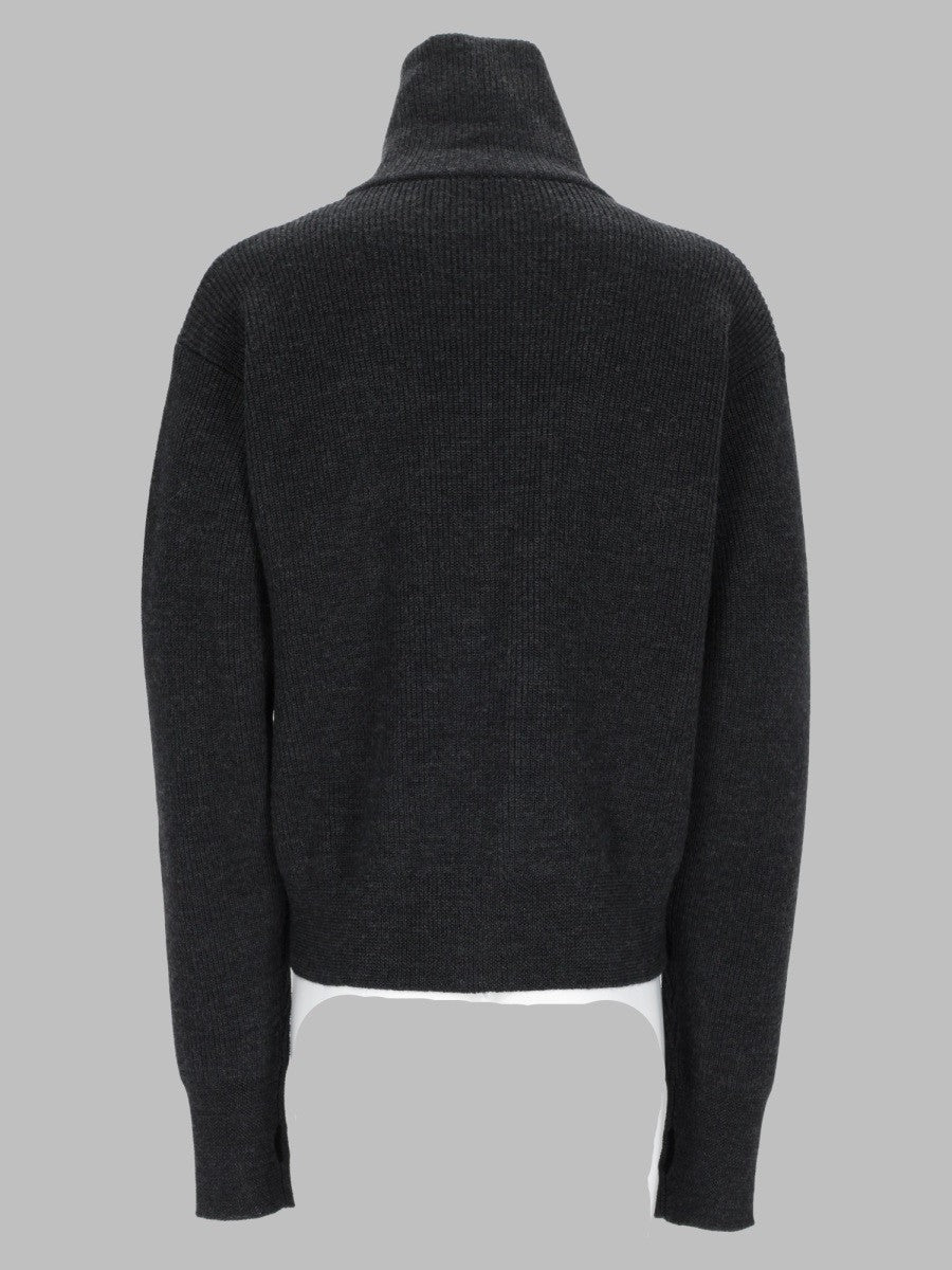 Cardigan In Lana Con Zip 2