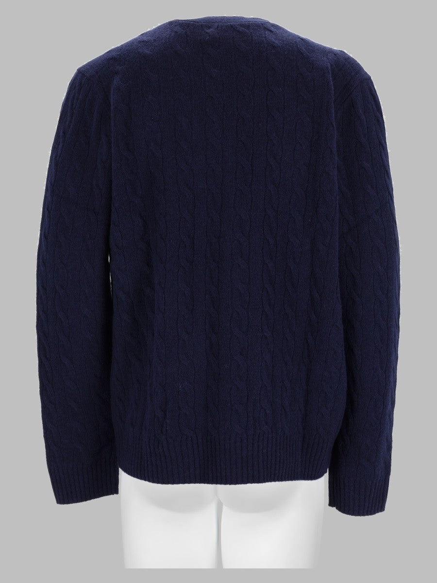 Cardigan In Lana E Cashmere A Trecce 2