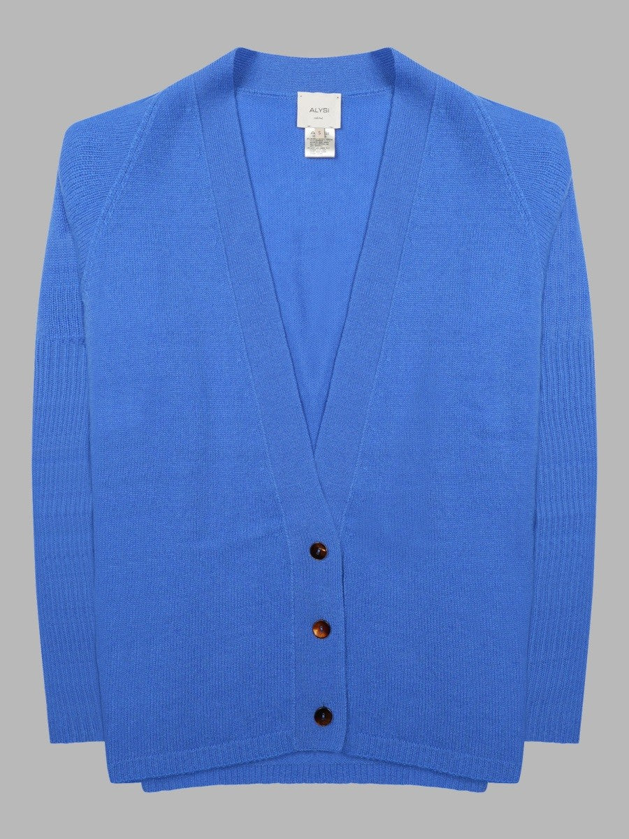 Cardigan In Lana Merino e Cashmere