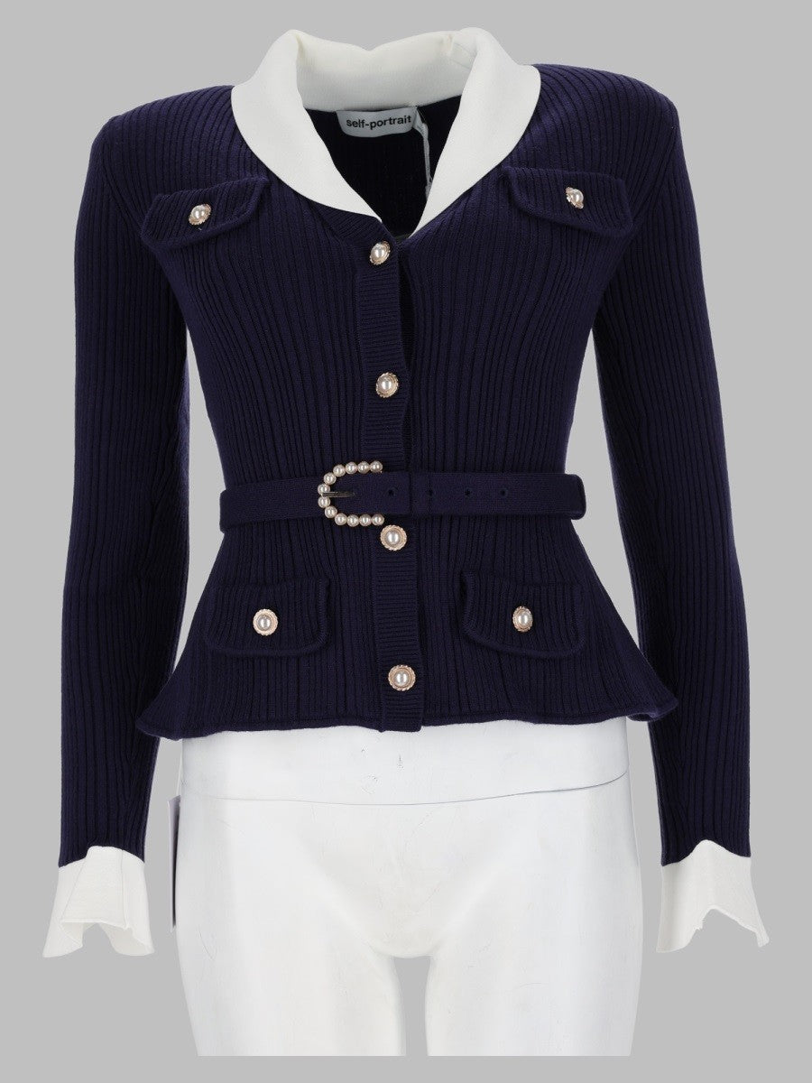 Cardigan in Maglia a Coste