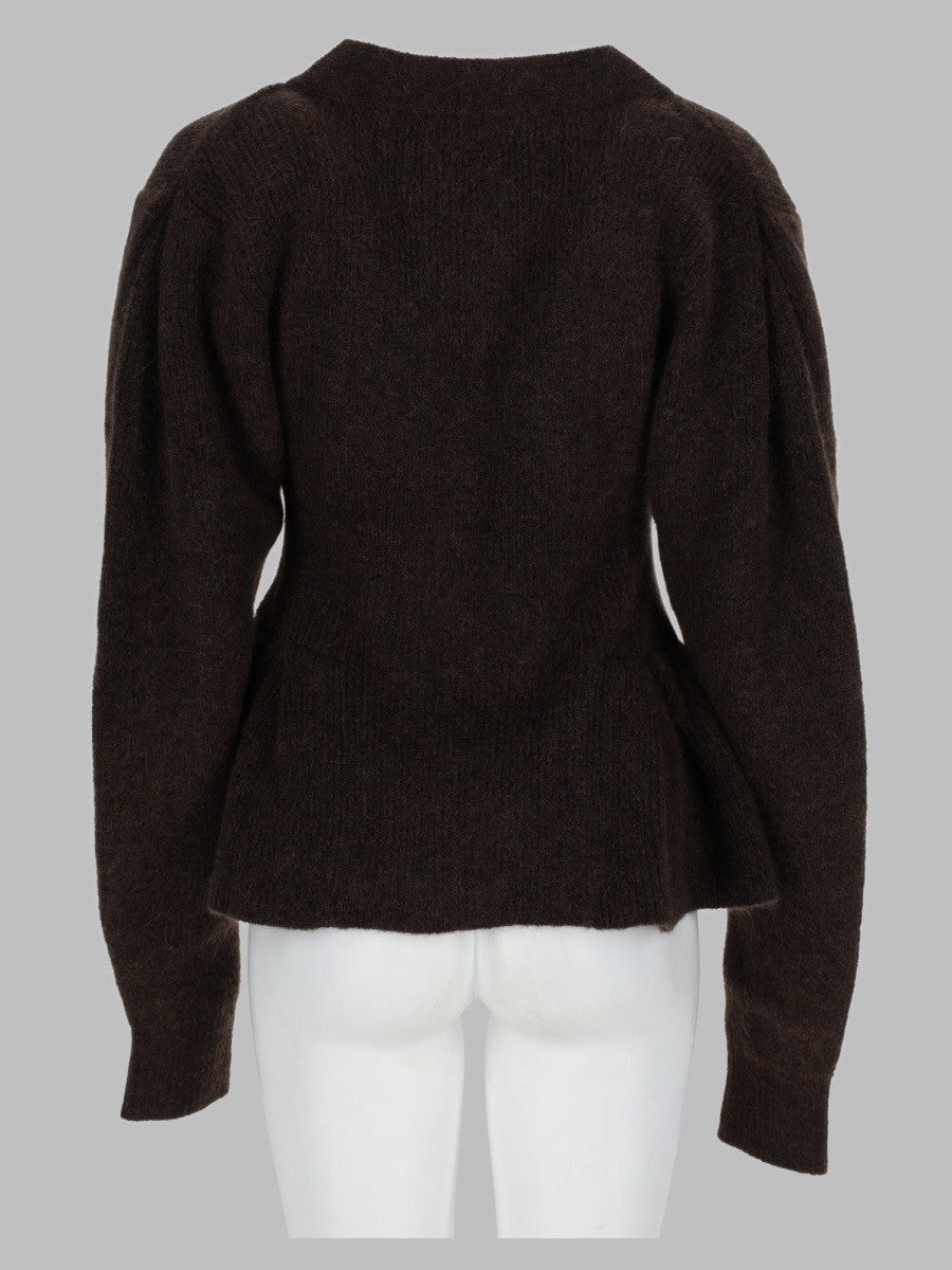 Cardigan in Maglia con Volant 2