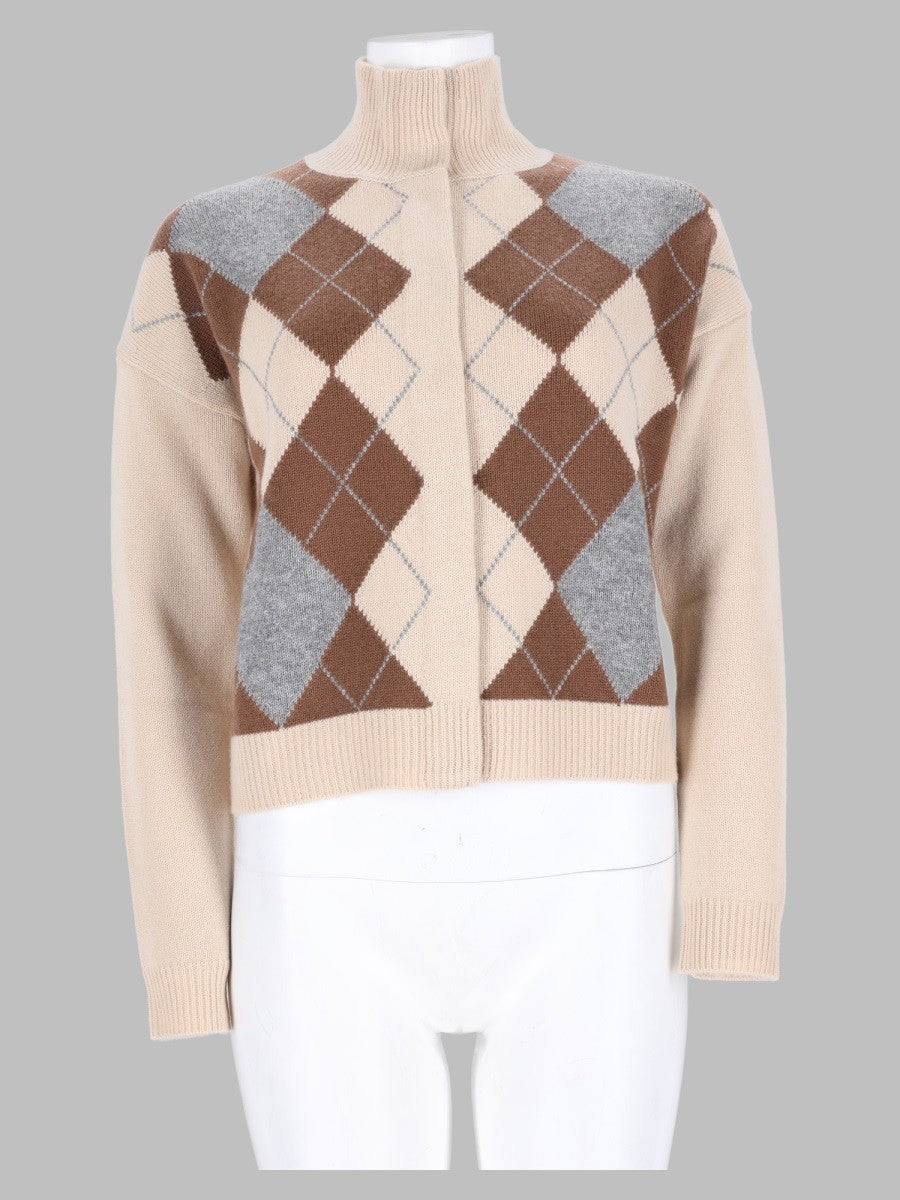 Cardigan "Pacche" In Lana e Cashmere