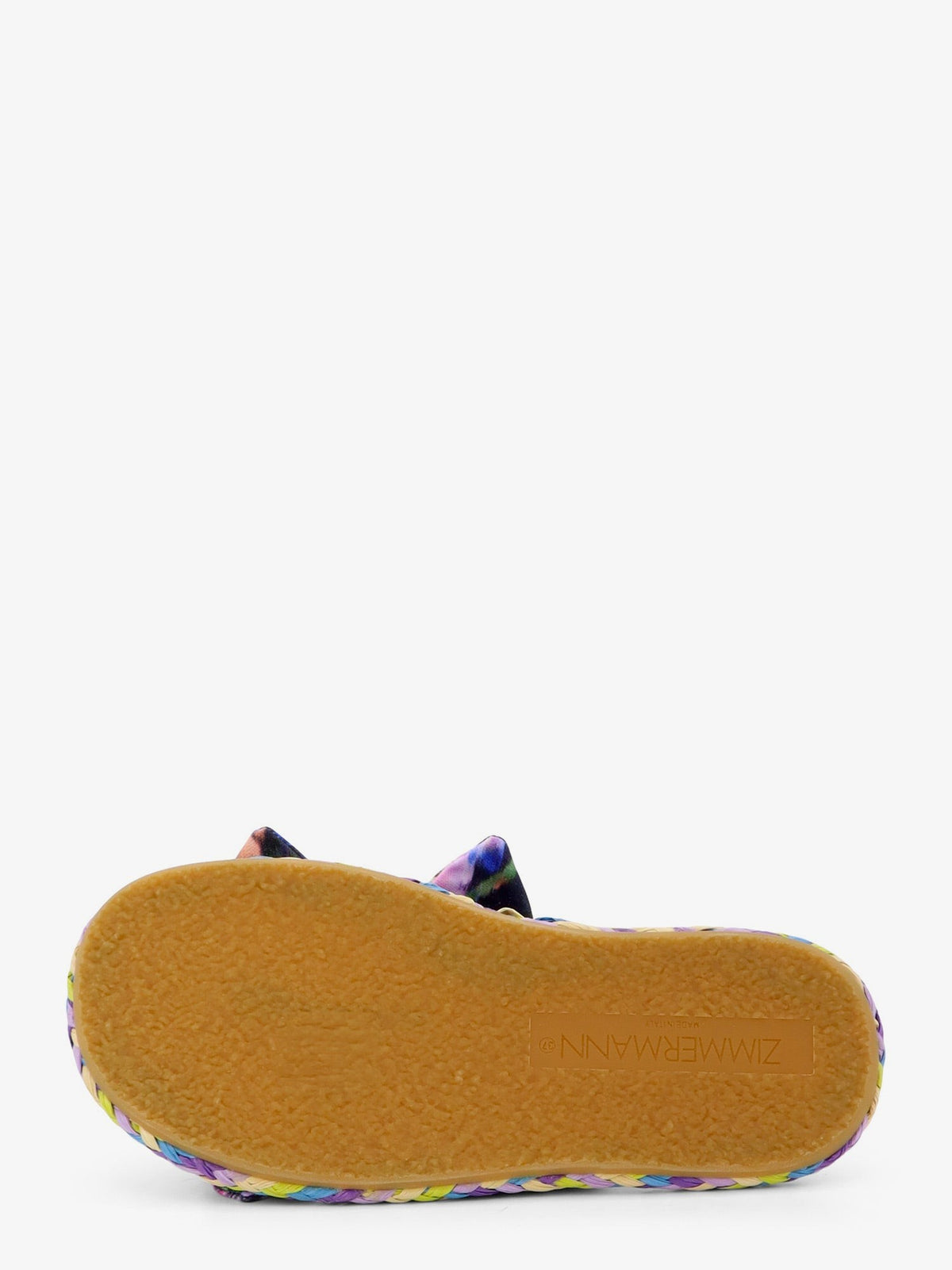 Carousel multicolored raffia sandals 4