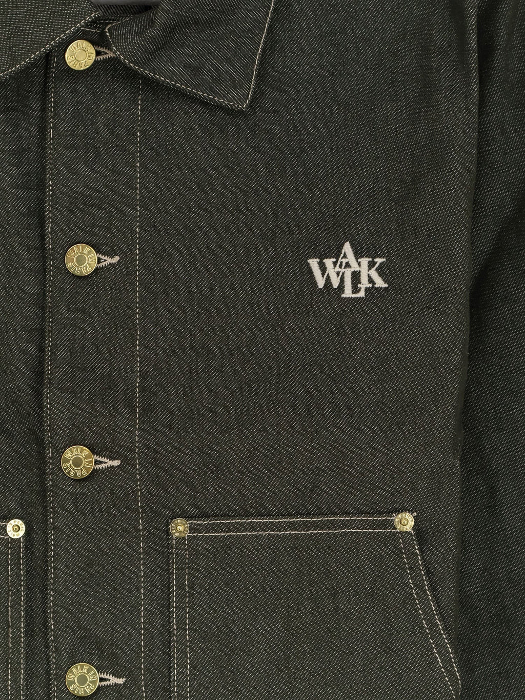 Carpenter's green denim jacket 3